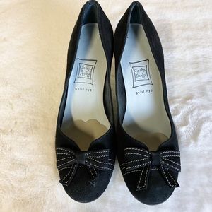 Vintage Cynthia Rowley Bow Heel Pumps size 5.5